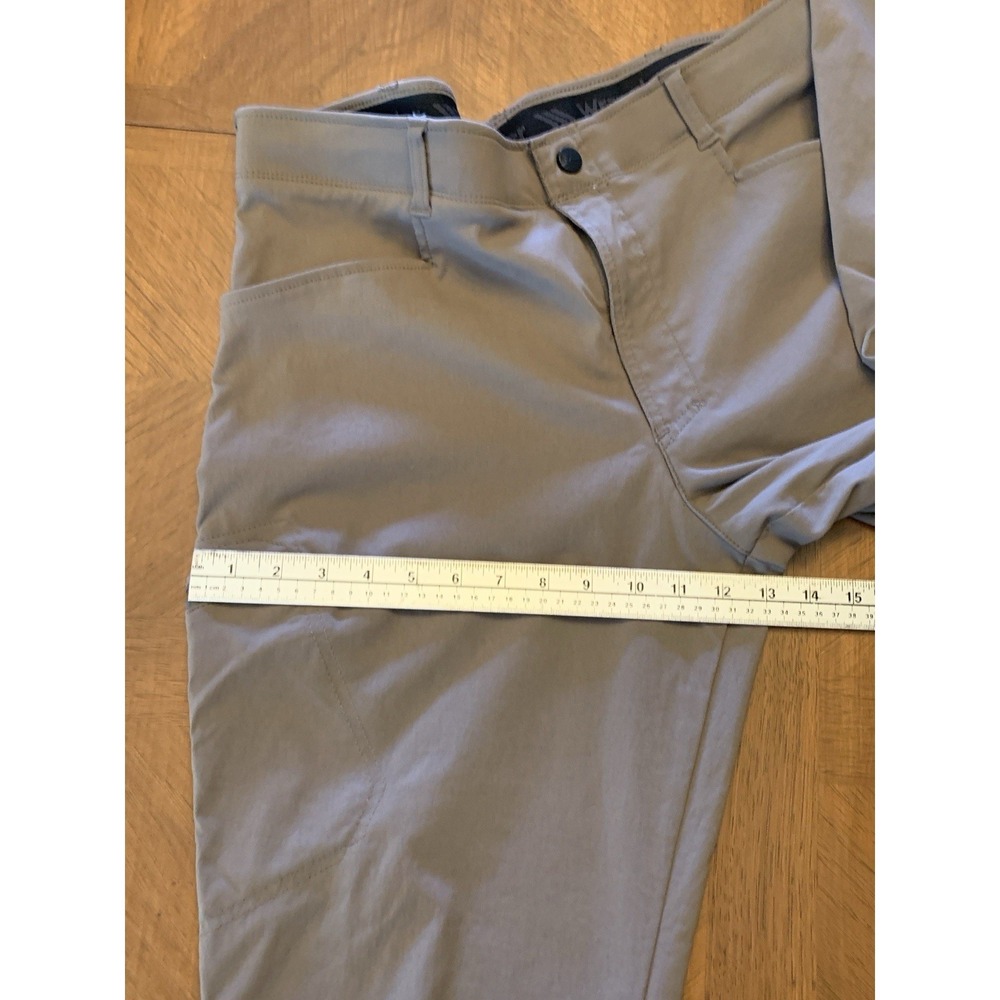 Wrangler Outdoor Summer Hiking Pants 36x29.5 Men's Tan Stretch Cargo Care 307 - Picture 15 of 16